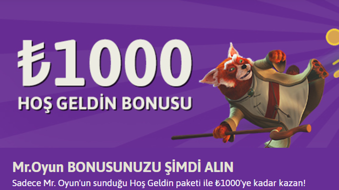 Mroyun İlk Üyelik Bonusu 1.000 TL